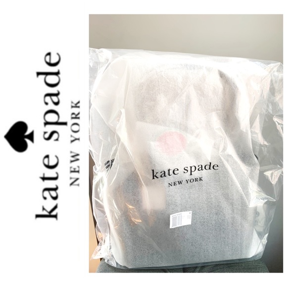 NWT Kate Spade genuine leather top zip tote black - Picture 5 of 6